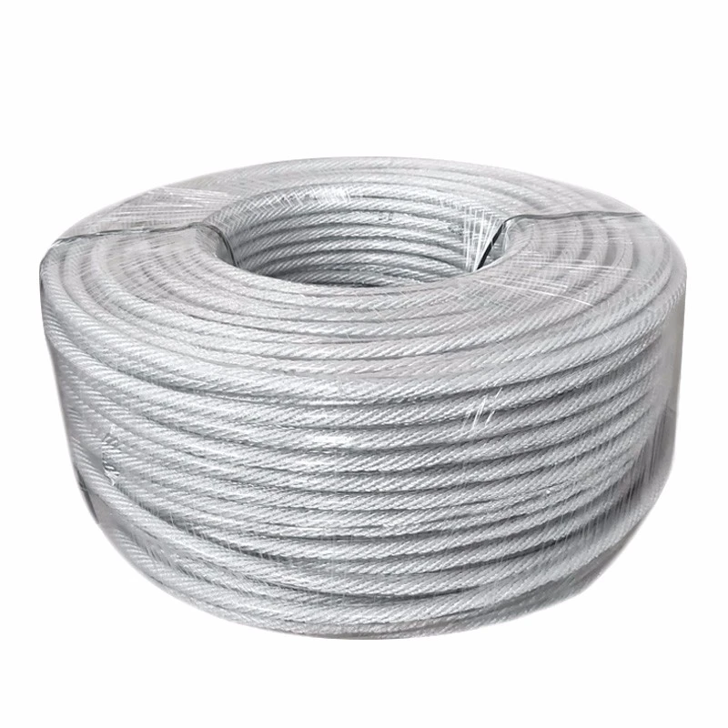 Siv tau ntev PVC Coated Hlau Hlau Rope